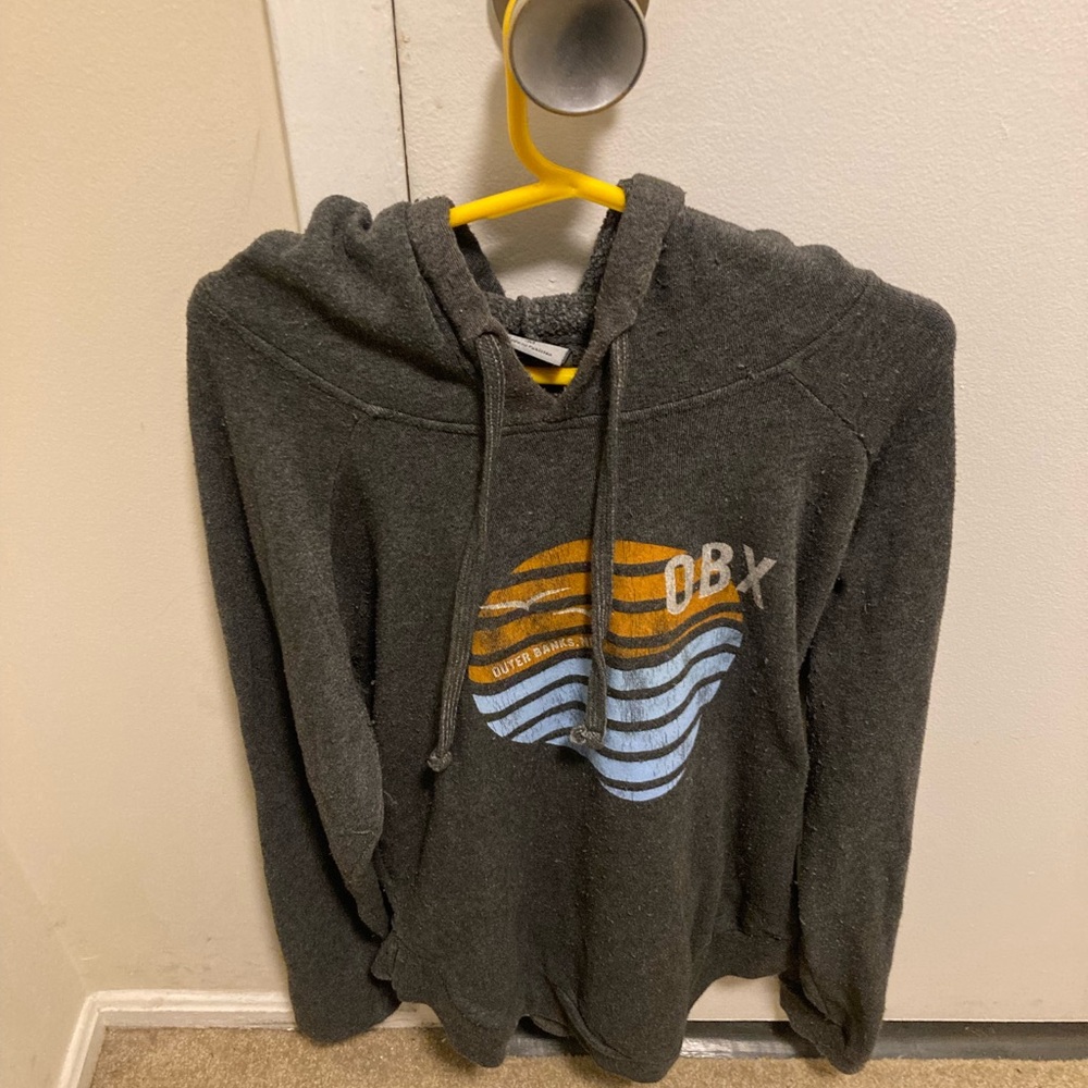 MV Sport Charcoal Hoodie with Graphic